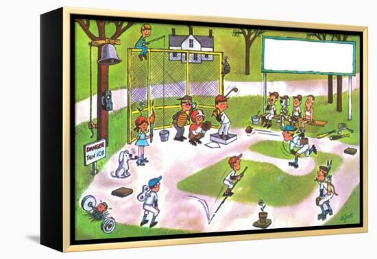 Spring Training - Jack & Jill-Lee de Groot-Framed Premier Image Canvas