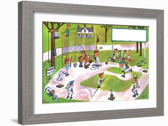 Spring Training - Jack & Jill-Lee de Groot-Framed Giclee Print