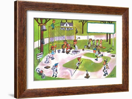 Spring Training - Jack & Jill-Lee de Groot-Framed Giclee Print