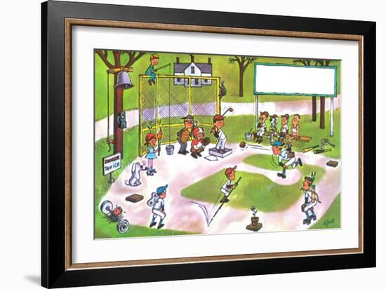 Spring Training - Jack & Jill-Lee de Groot-Framed Giclee Print