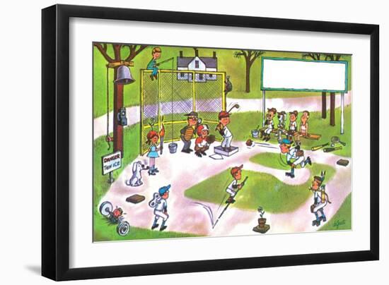 Spring Training - Jack & Jill-Lee de Groot-Framed Giclee Print