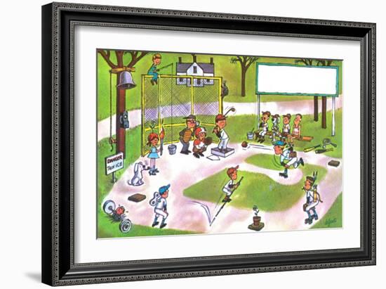 Spring Training - Jack & Jill-Lee de Groot-Framed Giclee Print