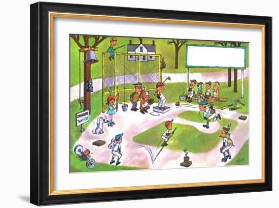 Spring Training - Jack & Jill-Lee de Groot-Framed Giclee Print