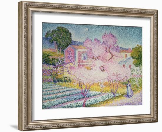 Spring Trees in Blossom-Henri-Edmond Cross-Framed Giclee Print