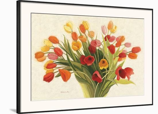 Spring Tulips-Shirley Novak-Framed Art Print