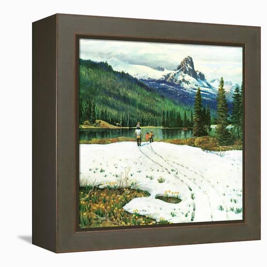 "Spring Warms the Mountains," May 5, 1962-John Clymer-Framed Premier Image Canvas