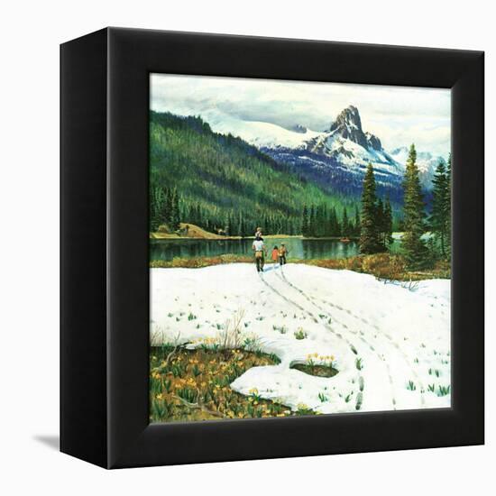 "Spring Warms the Mountains," May 5, 1962-John Clymer-Framed Premier Image Canvas