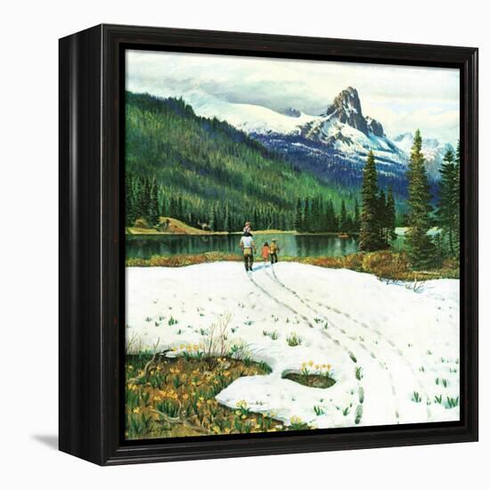 "Spring Warms the Mountains," May 5, 1962-John Clymer-Framed Premier Image Canvas