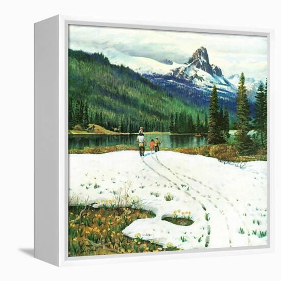 "Spring Warms the Mountains," May 5, 1962-John Clymer-Framed Premier Image Canvas