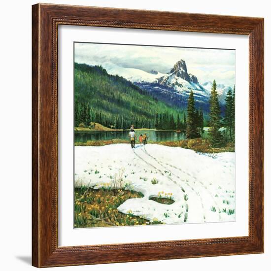 "Spring Warms the Mountains," May 5, 1962-John Clymer-Framed Giclee Print