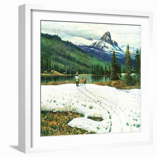 "Spring Warms the Mountains," May 5, 1962-John Clymer-Framed Giclee Print