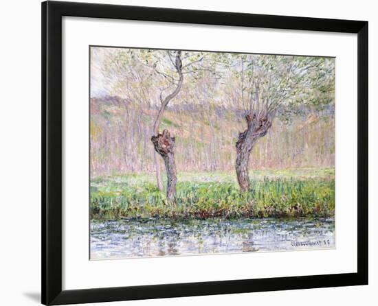 Spring, Willows, 1885-Claude Monet-Framed Giclee Print