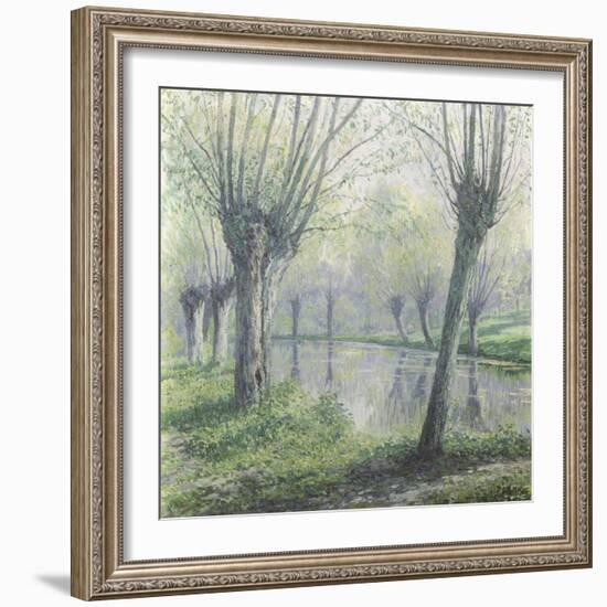 Spring Willows on the Riverbank-Rodolphe Wytsman-Framed Giclee Print