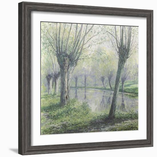 Spring Willows on the Riverbank-Rodolphe Wytsman-Framed Giclee Print