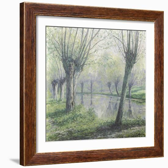 Spring Willows on the Riverbank-Rodolphe Wytsman-Framed Giclee Print