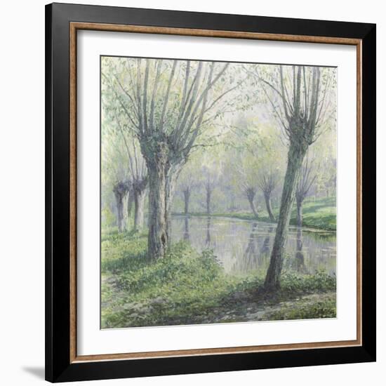 Spring Willows on the Riverbank-Rodolphe Wytsman-Framed Giclee Print