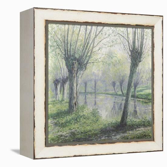 Spring Willows on the Riverbank-Rodolphe Wytsman-Framed Premier Image Canvas