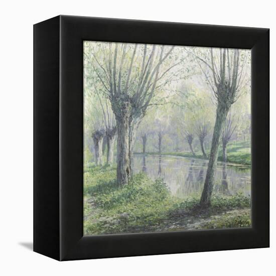 Spring Willows on the Riverbank-Rodolphe Wytsman-Framed Premier Image Canvas