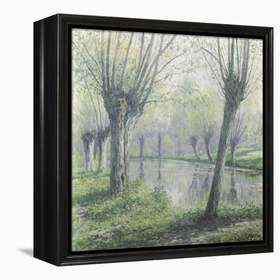 Spring Willows on the Riverbank-Rodolphe Wytsman-Framed Premier Image Canvas