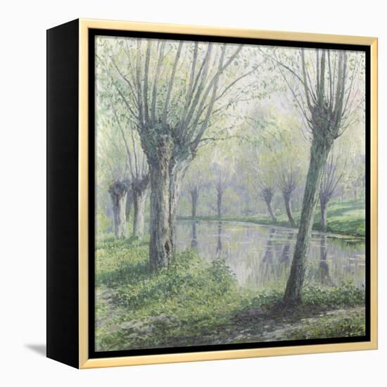 Spring Willows on the Riverbank-Rodolphe Wytsman-Framed Premier Image Canvas