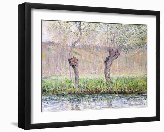 Spring, Willows (Printemps, saules). 1885-86-Claude Monet-Framed Giclee Print