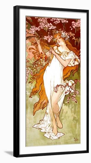 Spring-Alphonse Mucha-Framed Art Print