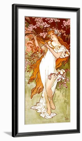 Spring-Alphonse Mucha-Framed Art Print