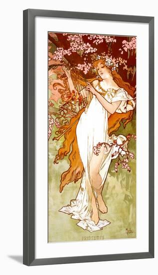Spring-Alphonse Mucha-Framed Art Print