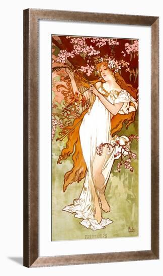 Spring-Alphonse Mucha-Framed Art Print