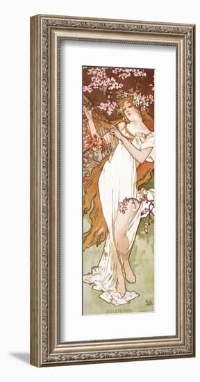 Spring-Alphonse Mucha-Framed Premium Giclee Print