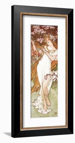 Spring-Alphonse Mucha-Framed Premium Giclee Print