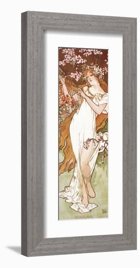 Spring-Alphonse Mucha-Framed Premium Giclee Print