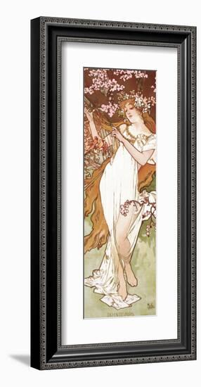 Spring-Alphonse Mucha-Framed Premium Giclee Print