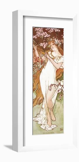 Spring-Alphonse Mucha-Framed Premium Giclee Print