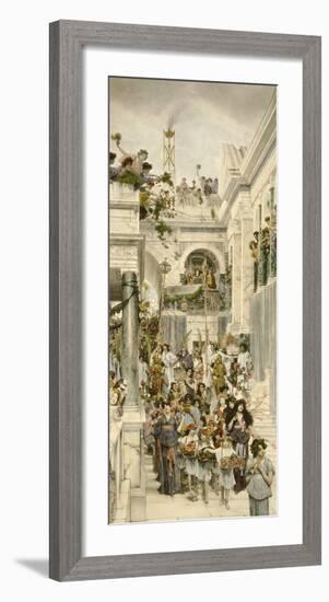 Spring-Sir Lawrence Alma-Tadema-Framed Premium Giclee Print