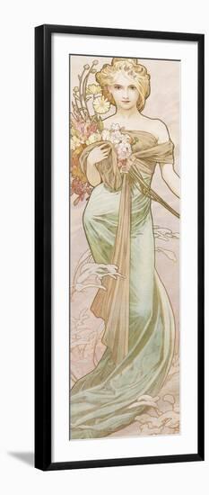 Spring-Alphonse Mucha-Framed Giclee Print