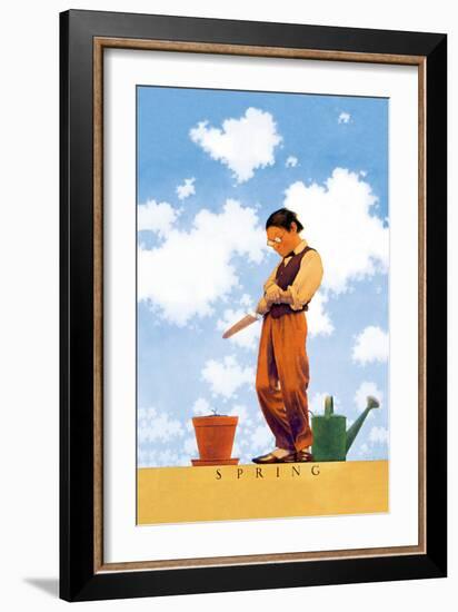 Spring-Maxfield Parrish-Framed Art Print