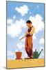 Spring-Maxfield Parrish-Mounted Art Print