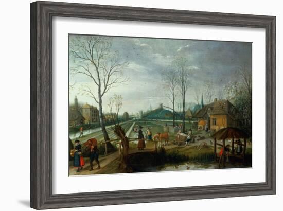 Spring-Sebastian Vrancx-Framed Giclee Print