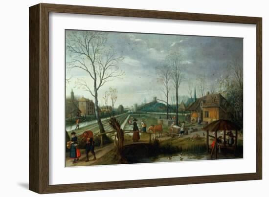 Spring-Sebastian Vrancx-Framed Giclee Print