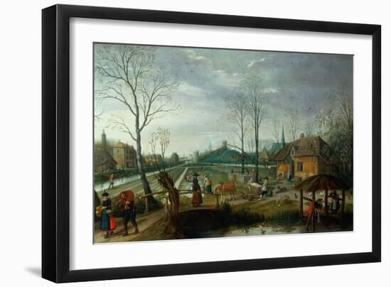 Spring-Sebastian Vrancx-Framed Giclee Print