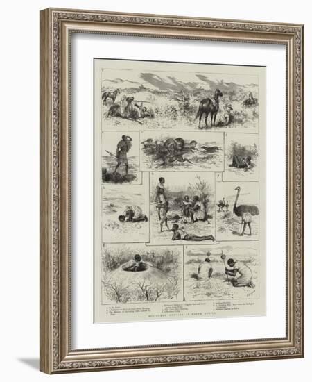 Springbok Hunting in South Africa-Godefroy Durand-Framed Giclee Print