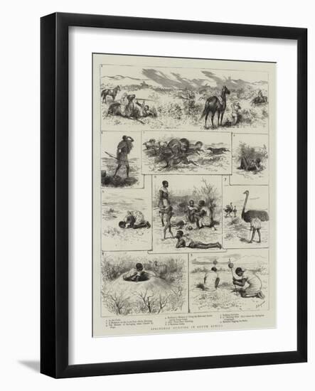 Springbok Hunting in South Africa-Godefroy Durand-Framed Giclee Print