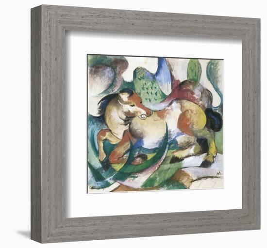 Springendes Pferd-Franz Marc-Framed Premium Giclee Print