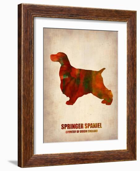 Springer Spaniel Poster-NaxArt-Framed Art Print