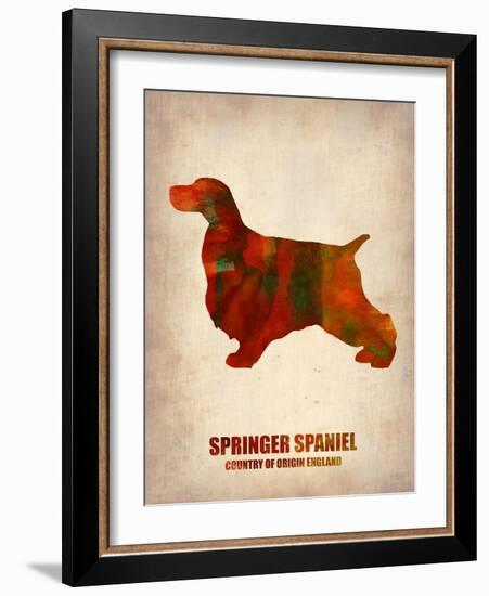 Springer Spaniel Poster-NaxArt-Framed Art Print