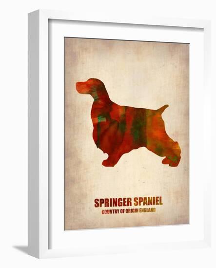 Springer Spaniel Poster-NaxArt-Framed Art Print