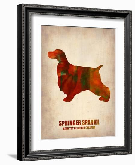 Springer Spaniel Poster-NaxArt-Framed Art Print