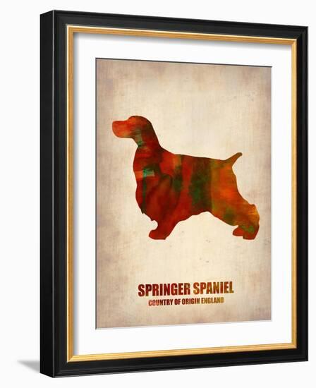 Springer Spaniel Poster-NaxArt-Framed Art Print