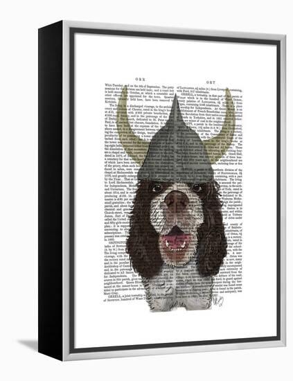 Springer Spaniel Viking-Fab Funky-Framed Stretched Canvas